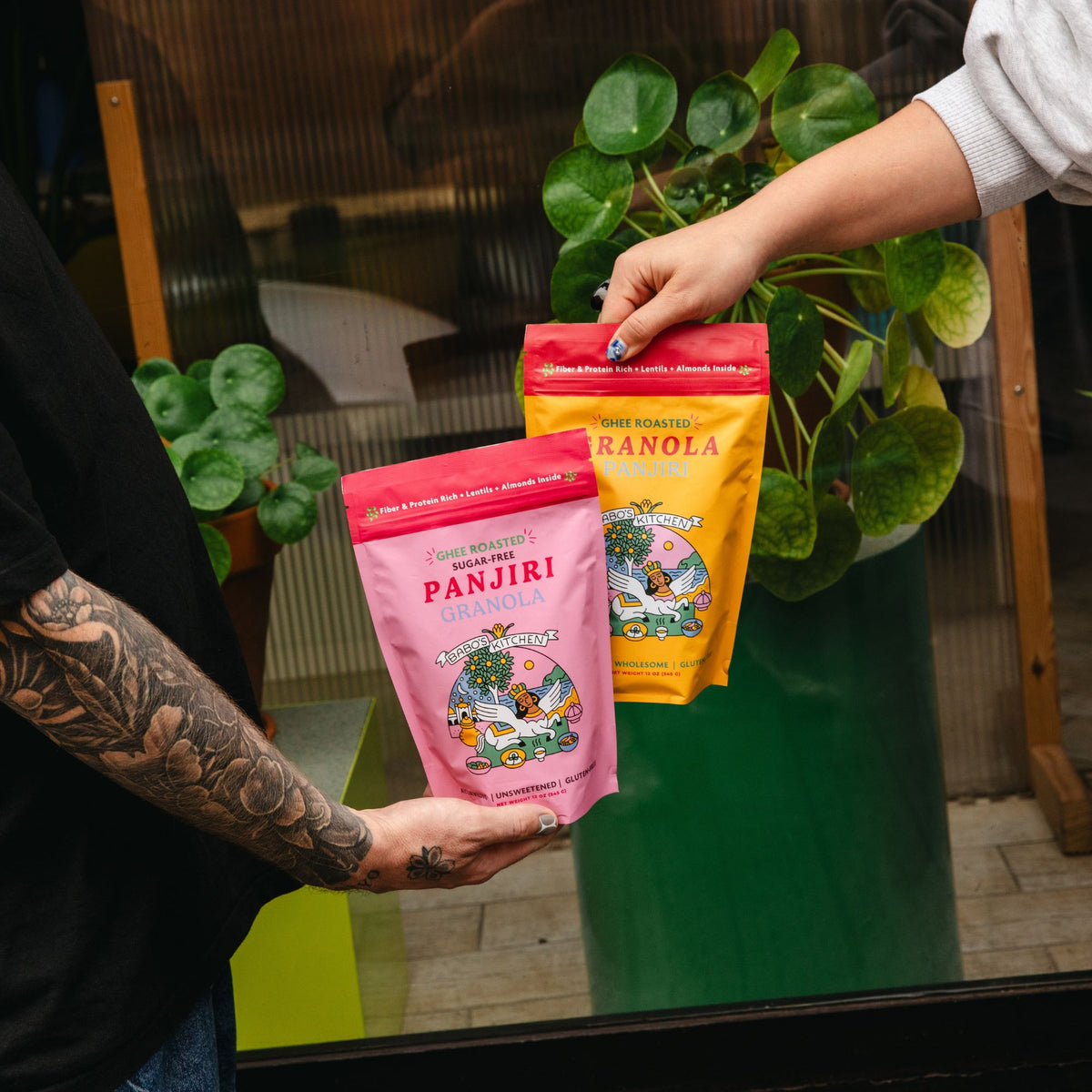 Original and Unsweetened Babo's Panjiri 12 oz bags